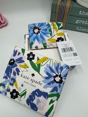 Kate Spade Madison Festival Floral Card Case - Cream Multi